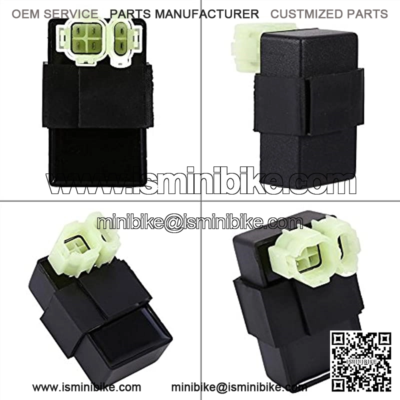 6 Pins CDI Igniter Module Box, Motorcycle Electronic Igniter 4 Wheeler Quad Bikes Coil Solenoid Relay Voltage Regulator for GY6 50cc 125cc 150cc ATV Moped Scooter GO KART (1 pc) - Image 3