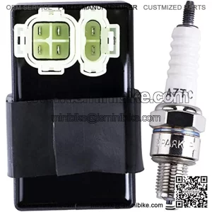 AC 6-pin CDI Box Module Spark plug Compatible with GY6 50cc 125cc 150cc ATV Go Kart Buggy Moped Scooter 4 Wheeler Quad Bikes Dirt Pit Bike