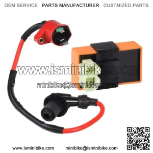 High Output Ignition Coil & CDI Module (Ignitor) Set for 50cc to 150cc Scooters