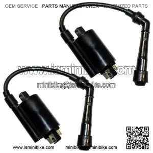 Set of 2 Ignition Coils for Kawasaki EX500 Ninja 500 500R 1987-2009