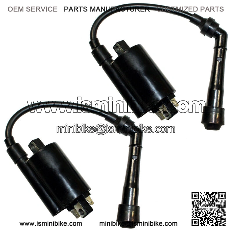 Set of 2 Ignition Coils for Kawasaki EX500 Ninja 500 500R 1987-2009