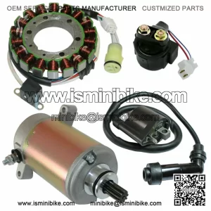 Stator Starter Solenoid Ignition Coil for Yamaha Wolverine 350 YFM350 2002-2005