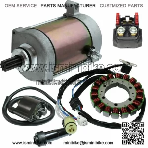Stator Starter Solenoid Ignition Coil for Yamaha Grizzly 400 450 660 2002-2011