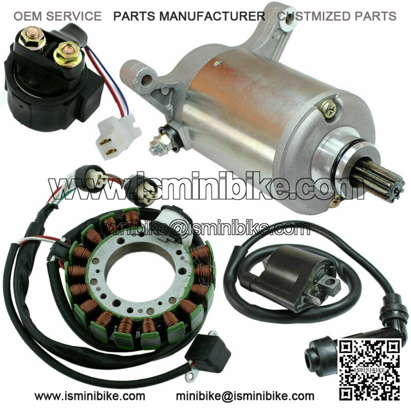 Stator Starter Solenoid Ignition Coil for Yamaha Big Bear 350 YFM350 1990-1994