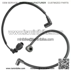 Ignition Coil Spark Plug Wire 47cm and 59.3cm for Polaris Sportsman 800 EFI 2005
