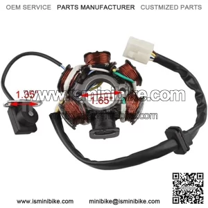Magneto Stator 6-coil 5-wire for 50cc 70cc 90cc 110cc 125cc ATV Quad Go Kart