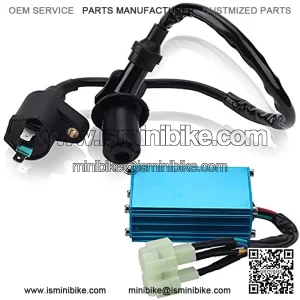 GY6 Ignition Coil and High Performance Racing 6 Pin CDI for GY6 50cc 110cc 125cc 150cc Moped Scooter ATV Go Kart Quad Pit Bikes Dirt Bikes