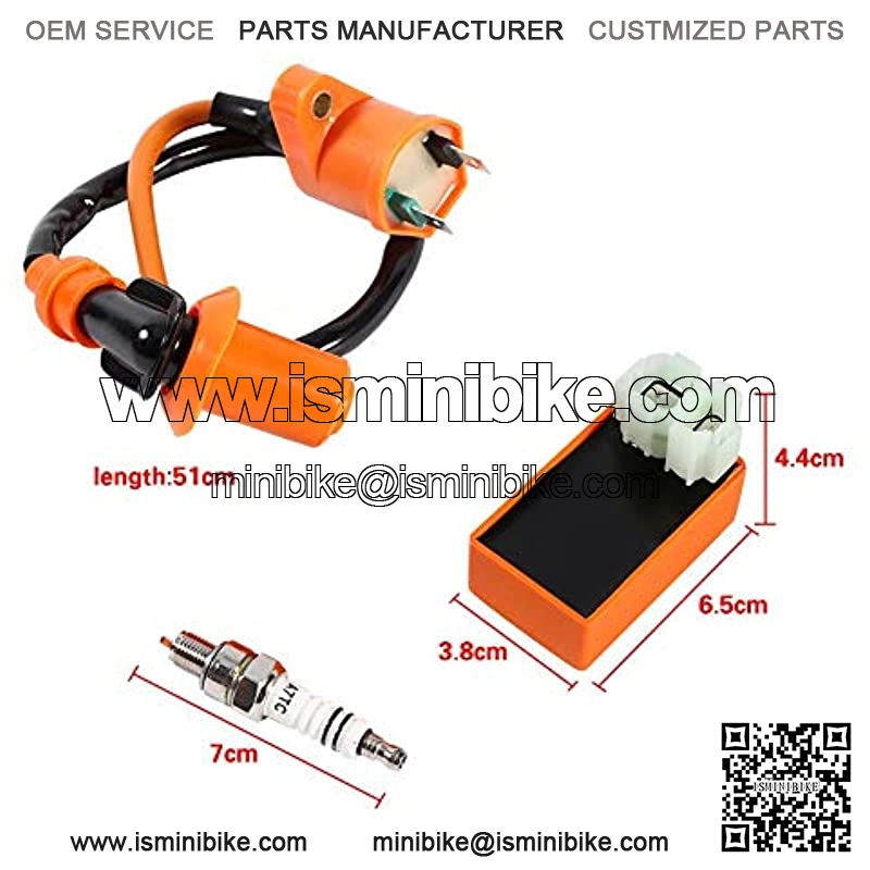 CDI Ignition Coil, Racing CDI Ignition Coil Spark Plug Replace For GY6 50CC 125CC 150CC ATV Scooter - Image 2
