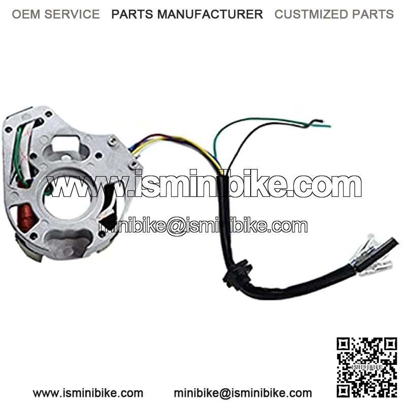 Complete Electrics Stator Coil CDI Wiring Harness Solenoid Relay Spark Plug for 4 Stroke ATV 50cc 70cc 110cc 125cc Pit Quad Dirt Bike Go Kart Scooter Moped Parts Complete Wiring Harness - Image 2