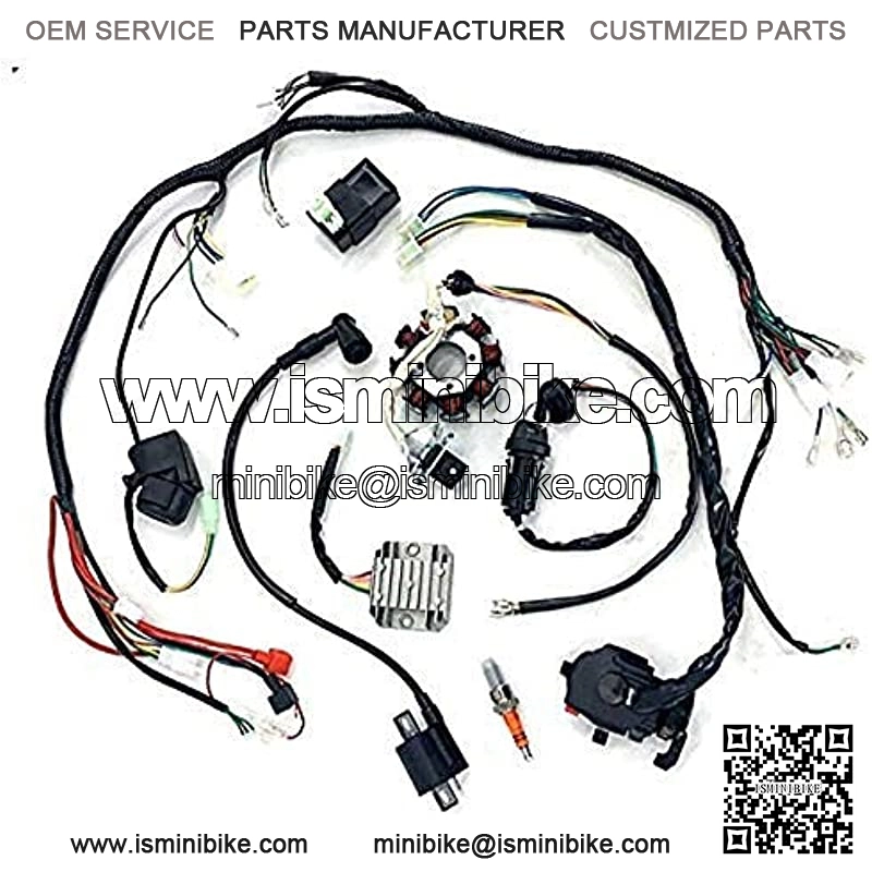 Electric Wire Harness Wiring Loom CDI Ignition Coil Spark Plug Rebuild Kit for 150CC 200CC 250CC Electric Stator CDI Coil ATV Quad Bike Buggy Go Kart - Image 3