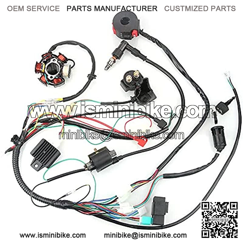 Shangmu Complete Set of Coil Wiring Harness Road Ignition System Electric Wiring Harness CDI Stator Kit for 50CC 70CC 90CC 110CC ATV Quad GO Kart - Image 3