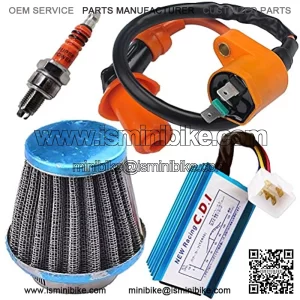 Racing Ignition Coil 5 Pins AC CDI 39mm Air Filter Spark Plug for GY6 4-Stroke Engine 139QMB 152QMI 157QMJ 50cc-150cc Scooter ATV Go Kart Moped Quad Pit Dirt Bike by TOPEMAI