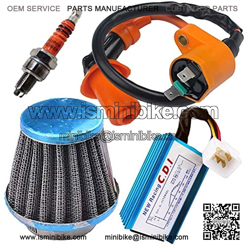Racing Ignition Coil 5 Pins AC CDI 39mm Air Filter Spark Plug for GY6 4-Stroke Engine 139QMB 152QMI 157QMJ 50cc-150cc Scooter ATV Go Kart Moped Quad Pit Dirt Bike by TOPEMAI