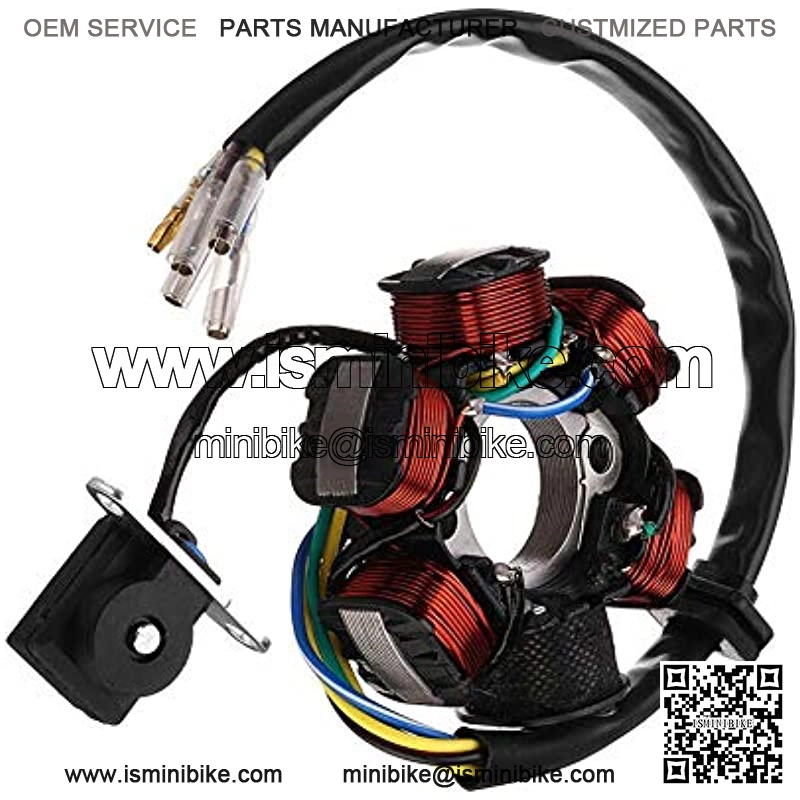 Hasde Wire Harness Wiring Loom CDI Ignition Coil Spark Plug Rebuild Kit for 50cc 70cc 90cc 110cc 125cc ATV Electric Stator CDI Coil ATV Quad Bike Buggy Go Kart - Image 3