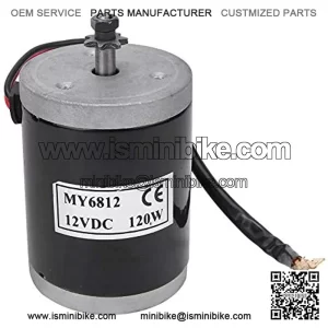 Brushed Motor 12V 120W High Speed Brush Motor Mini DC Motor Electric Motor for Electric Bike Replacement