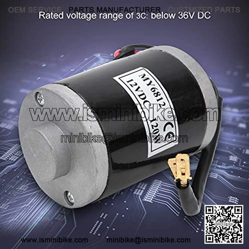 Brushed Motor 12V 120W High Speed Brush Motor Mini DC Motor Electric Motor for Electric Bike Replacement - Image 4