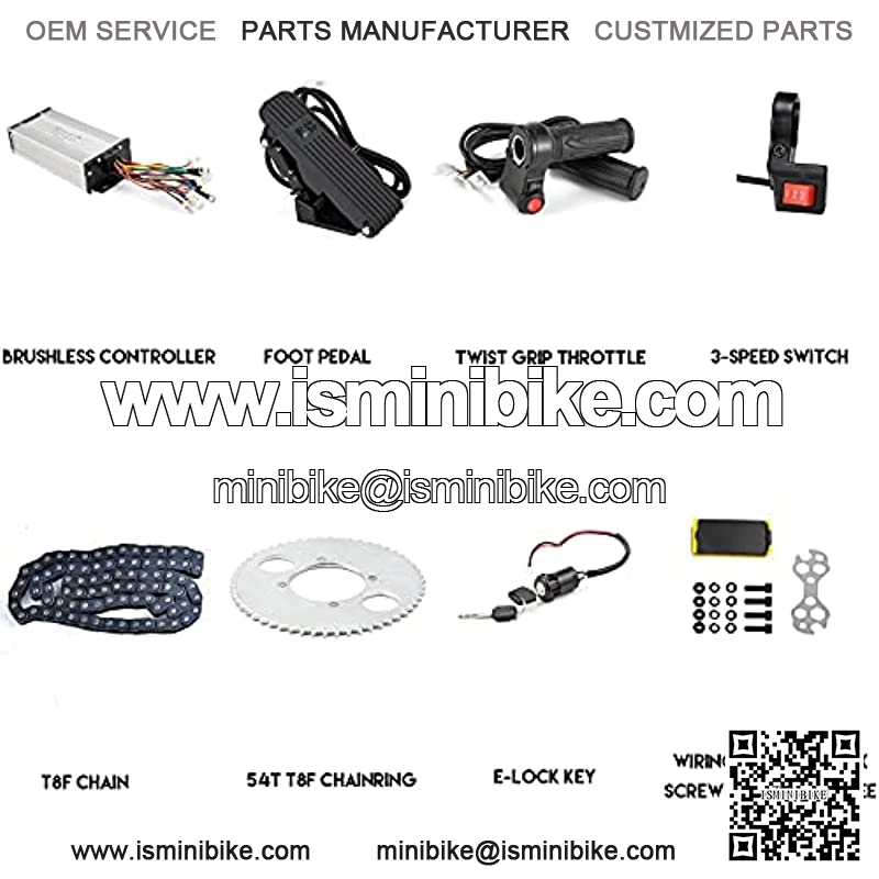 36V Electric Brushless DC Motor Kits 1000W BLDC Mid Motor 3100RPM 27.7A with 30A Speed Controller Handlebar Twist Grip Throttle Go Kart Motor Kit - Image 2