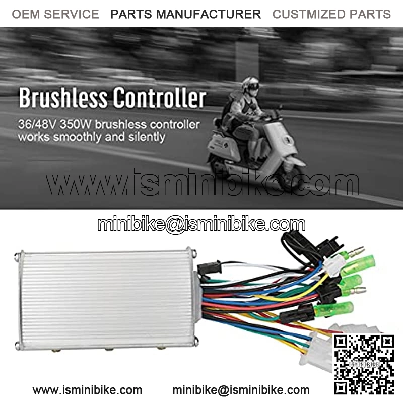 Brushless Motor Controller,350W Electric Brushless DC Motor Controller 36/48V High Speeds Brushless Motor Controllers for Go Karts E-Bike Electric Throttle Motorcycle Scooter - Image 2