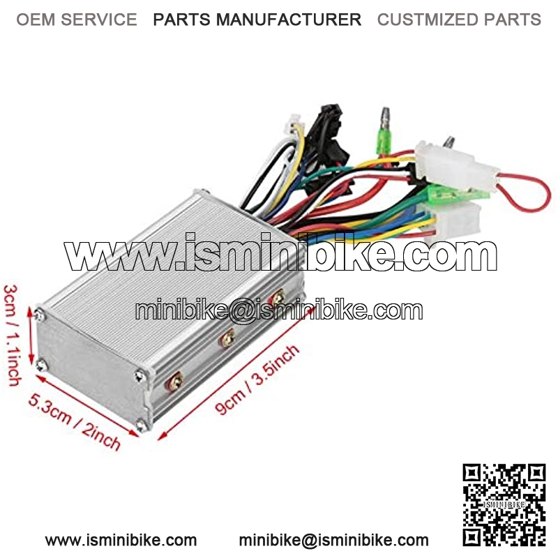 Brushless Motor Controller,350W Electric Brushless DC Motor Controller 36/48V High Speeds Brushless Motor Controllers for Go Karts E-Bike Electric Throttle Motorcycle Scooter - Image 3
