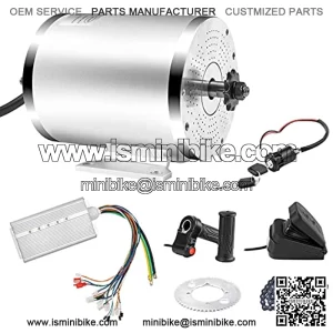 Electric Brushless DC Motor Kit 72V 3000W 4900RPM High Speed Electric Scooter Motor with Mounting Bracket for Go Karts E-Bike Motorcycle Mid Drive Motor 24 Mosfet 50A BLDC Controller