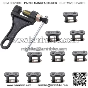 420 Chain Master Connect Link Breaker for Coleman CT200U BT200X Baja 196 212cc Mini Bike Go Kart TaoTao Coolster Ice Bear Suzuki SSR TTR CRF 50 70 90 110 125cc Pit Dirt Bike 4 Wheeler ATV Parts