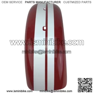 Red Racing Stripe Front Fender for Coleman CT200U Mini Bike