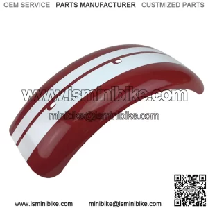 Red Racing Stripe Rear Fender for Coleman CT200U Mini Bike
