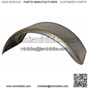 Unplated Mini Bike Fender - 4.75" Height