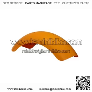 Orange-Yellow Plastic Front Fender for the Baja MB165 & MB200 (Baja Heat, Mini Baja, Baja Warrior) Mini Bike