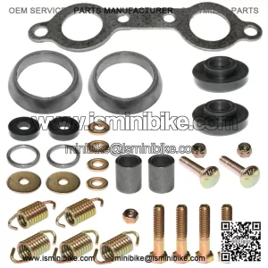 Exhaust Muffler Gasket Kit for Polaris Sportsman 700 4X4 2002 2003 2004