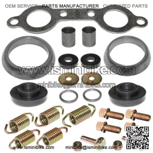 Exhaust Muffler Gasket Kit for Polaris Ranger XP 700 4X4 EFI 2006 2007