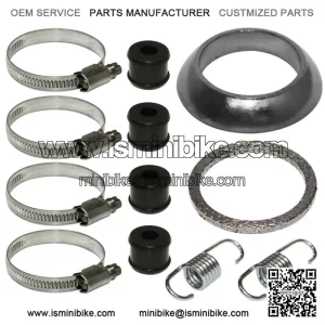 Exhaust Muffler Gasket Kit for Arctic Cat 400 2X4 4X4 2004-2011 2013-2015