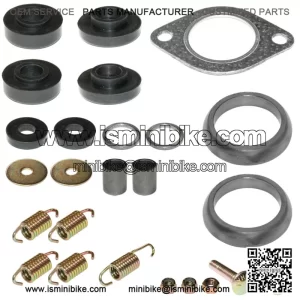 Exhaust Muffler Gasket Kit for Polaris Sportsman 500 6X6 2004 2005 2007 2008