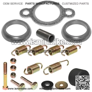 Exhaust Muffler Gasket Kit for Polaris Magnum 325 2X4 4X4 Hds 2001 2002
