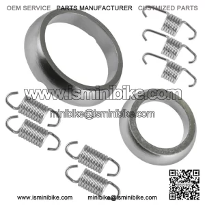 Exhaust Muffler Gaskets and Springs Kit for Arctic Cat ZL500 ZL 500 EFI ESR 2001