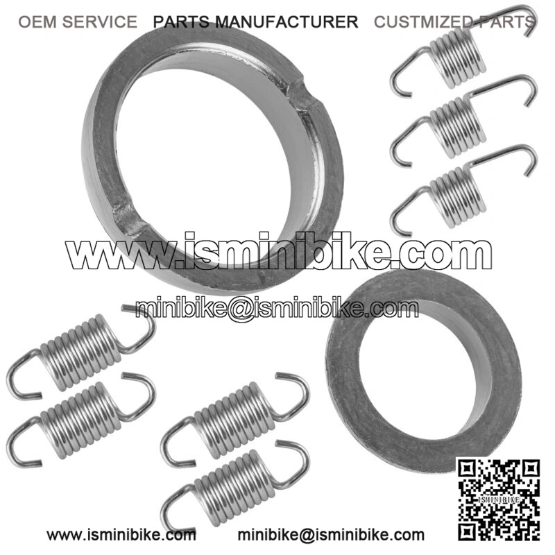 Exhaust Muffler Gaskets and Springs Kit for Arctic Cat ZL500 ZL 500 EFI ESR 2001 - Image 2