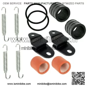 Exhaust Muffler Joint Gasket Spring Stay Kit For Yamaha Banshee 350 YFZ350 87-06