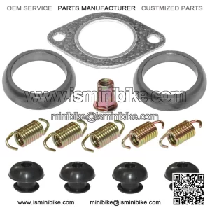 Exhaust Muffler Gasket Kit for Polaris Ranger Crew 500 4X4 2011 2012