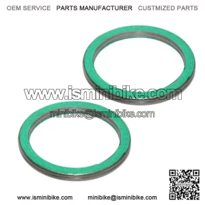 2 Exhaust Muffler Gasket for Suzuki VL1500 Intruder 1500 1998 1999 2000