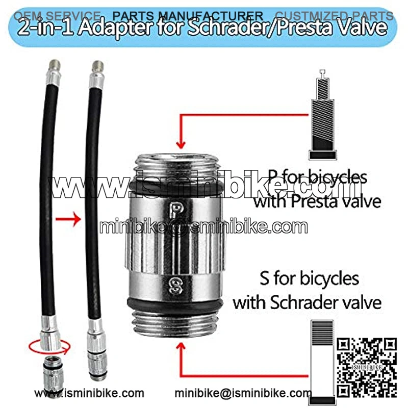 Bike Pump with Digital Pressure Gauge, 210 PSI Bicycle Mini Pump Fits Presta & Schrader Valve, Glueless Patch Kit, Ball Pump with Needle/Frame Mount/LCD Display - Image 4