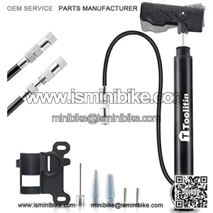 Mini Bike Pump with Gauge Accurate Inflation Portable Frame Bicycle Pump