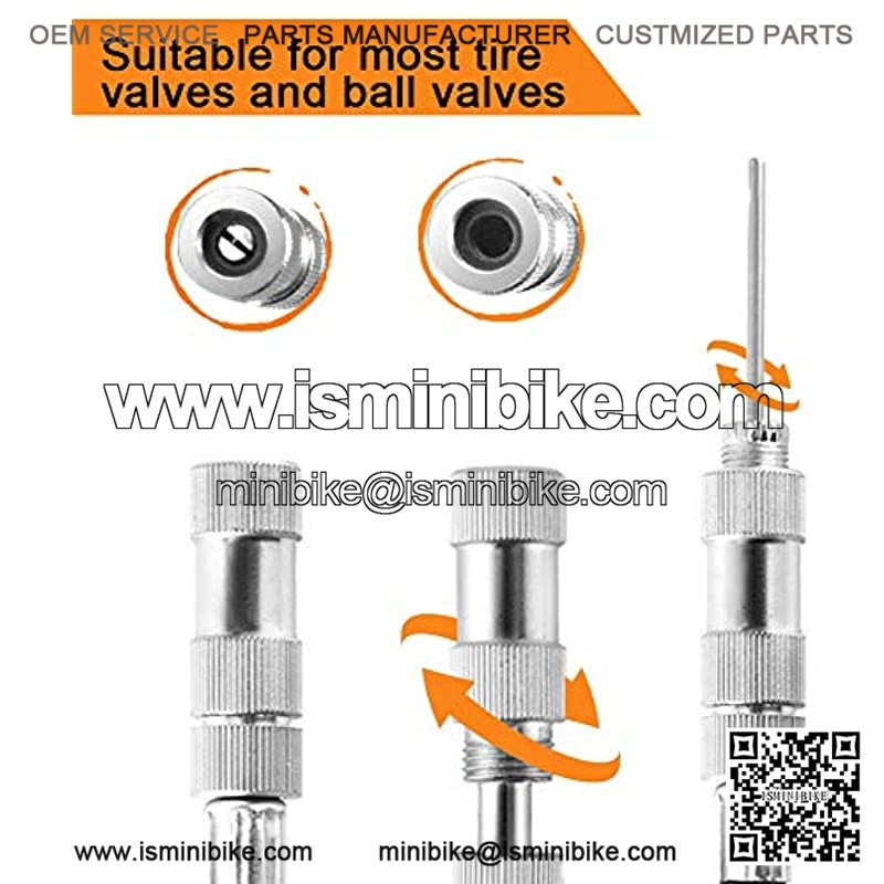 Mini Bike Pump with Gauge Accurate Inflation Portable Frame Bicycle Pump - Image 3