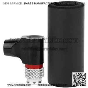 Caredy CO2 inflators for Bikes Tire, Aluminium Alloy Black Bike CO2 Tire Pump Schrader/Presta Valve Universal Portable Bicycle Inflator Bicycle Mini Hand Pump Cycling Equipment
