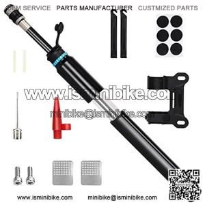 Mini Bike Pump Portable 150 PSI Fast Inflation Bicycle Tire Pump with Glueless Puncture Repair Kits