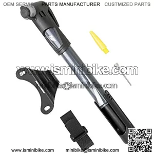 BV Mini Bike Pump Portable Frame Pump, Air Ball Pump Inflator with Ball Pump Needles, 120PSI High Pressure, Fits Presta & Schrader- Smart Valve