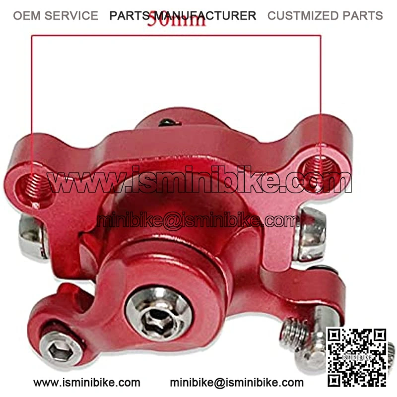 Red Brake Caliper & 120mm(4.72") Disc Rotor Brake for MBX10 MBX11 Moto Rear Mini Bike - Image 5