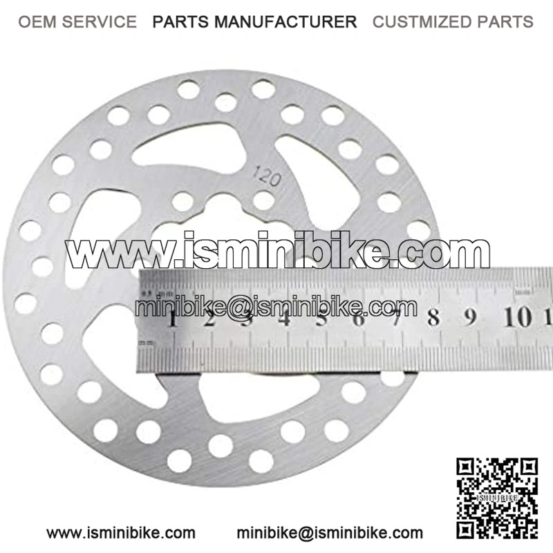 RED Brake Caliper+120mm Disc Rotor Brake Front Rear for MBX10 MBX11 Moto Rear Mini Bike - Image 3
