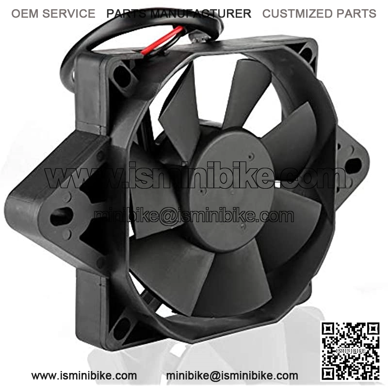 Acouto Motorcycle Radiator Fan Electric Engine Cooling Fan 12V ATV Cooling Fan Radiator Universal for Motorcycle ATV Go Kart Quad 150-250cc