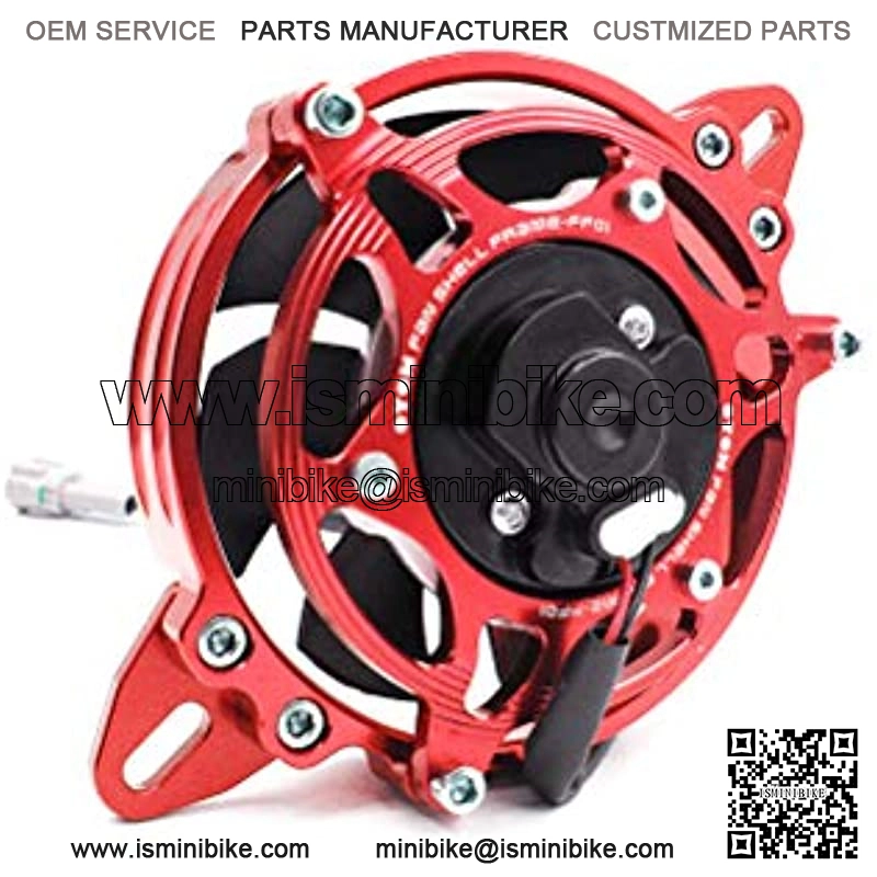 Oil Cooler Water Cooler New Electric Radiator Cooling Fan for 150cc 200cc 250cc Dirt Pit Bike Motorcycle ATV Quad Motocross (Red Set) - Image 4