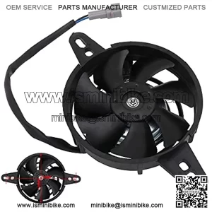 Motorcycle Radiator Fan Assembly,Electric Cooling Fan Automotive Kit 12Vfor Chinese 200cc 250cc Quad ATV 4 Wheeler Go Kart Dirt Pit Motor Bike Motorcycle UTV